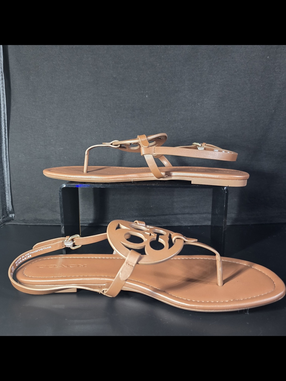COACH Jaci Leather Sandal – Saddle – Women’s Size 11 – New in Box - Picture 6 of 10